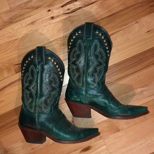 Teal cowgirl boots